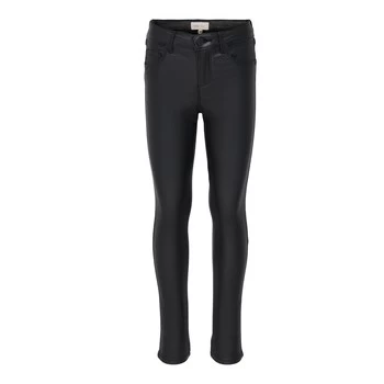 Image of Only KONROYAL Girls Childrens Skinny Jeans in Black - Sizes 7 years,8 years,9 years,10 years,11 years,12 years,13 years,14 years,15 years
