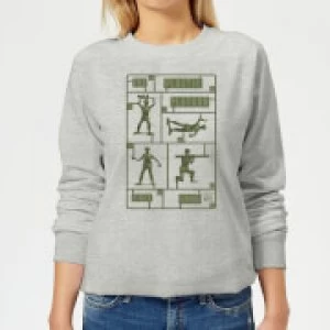 Image of Toy Story Plastic Platoon Womens Sweatshirt - Grey - M