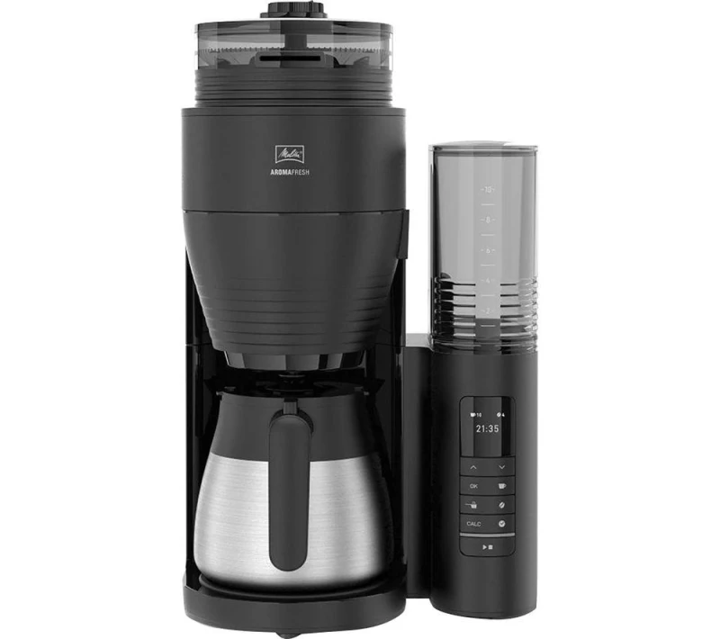 Image of Melitta AromaFresh II Therm Pro Filter Coffee Machine - Black & Silver,Silver/Grey 4006508225514