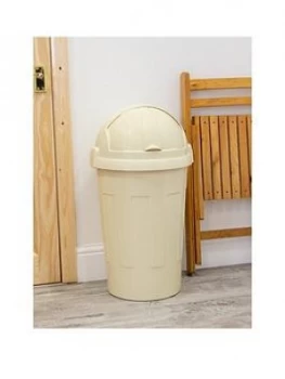 Image of Wham Casa 50-Litre Bullet Bin - Cream