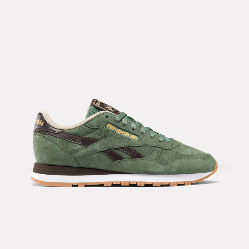 Image of Reebok Classic Leather Mens Trainers - Green Green 7