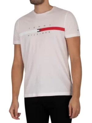 Image of Global Stripe Chest T-Shirt