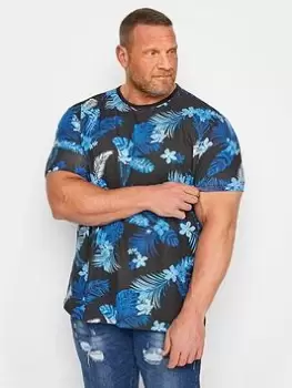 Image of BadRhino Tropical Print T-Shirt, Multi, Size L, Men