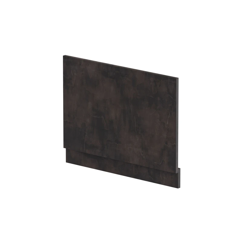 Image of Balterley Edge/Power Straight End Bath Panel & Plinth, 750mm - Textured Matt Metallic Slate Grey unisex
