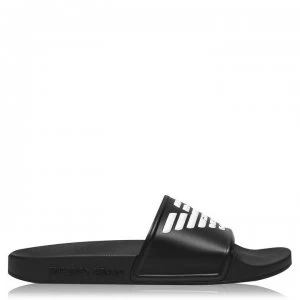 Image of Emporio Armani Eagle Sliders Black Size 10 Men