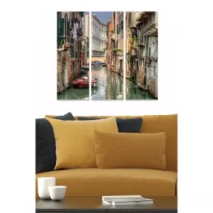 Image of MDF3547776 Multicolor Decorative MDF Painting (3 Pieces)