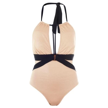 Image of Biba Naomi Metallised Swimsuit - Gold