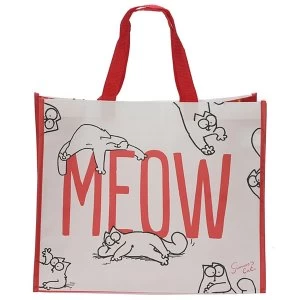 Image of Simons Cat Meow Design Shopping Bag