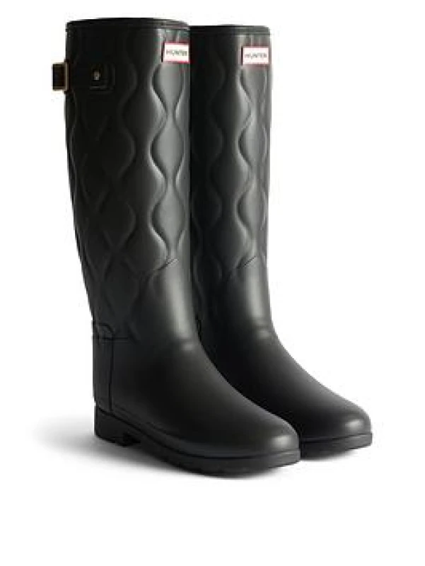Image of Hunter Womens Tall Quilted Wellies Black female 7 (40)