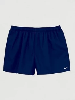 Image of Nike Plus Size Swim 5" Solid Lap Swim Shorts - Navy