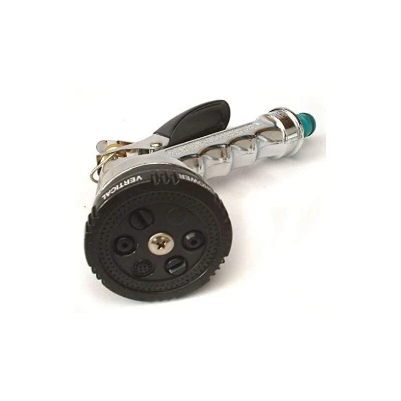 Image of Toolzone 6 Pattern Chrome Heavy Duty Water Spray Gun KDPGD166