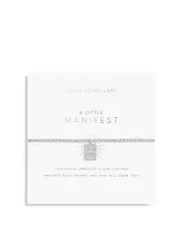 Image of Joma Jewellery A Little... Manifest Silver Bracelet - 17.5Cm Stretch