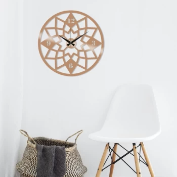 Image of Metal Wall Clock 19 - Copper Copper Decorative Metal Wall Clock