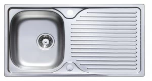 Image of Horizon Single Bowl Kitchen Steel Sink and Drainer