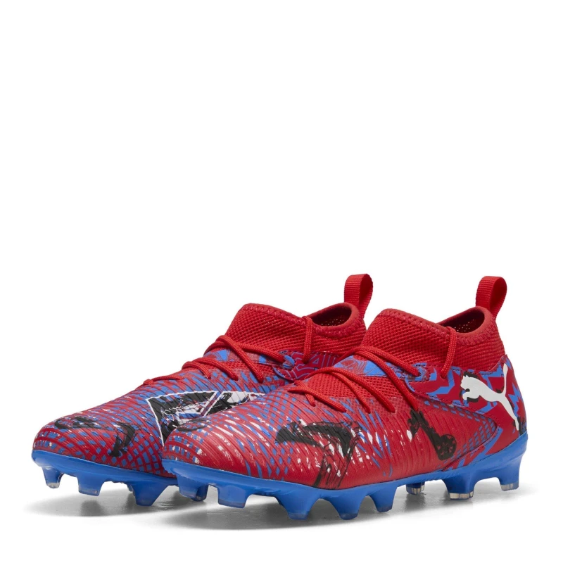 Image of Puma Future 8 Match Artificial Ground Football Boots Juniors Red/Blue male 3 (35.5)