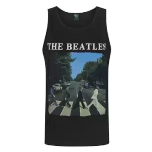 Image of The Beatles Official Mens Abbey Road Vest (S) (Black)