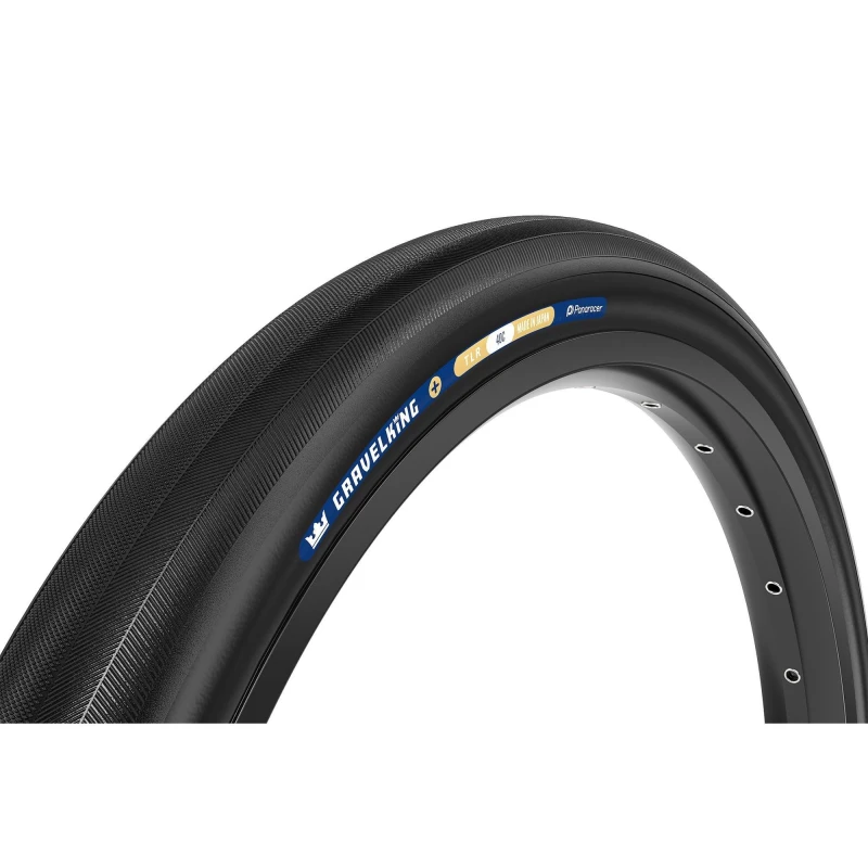 Image of Panaracer TLR GravelKing Slick Plus TLR Gravel Tyre Black unisex 700x30c