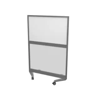 Image of Mobile Type 4 Fully Glazed Screen Silver Frame - 800W X 1500H Band 1