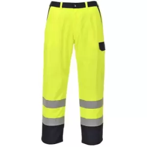 Image of Portwest - FR92YERS - sz S Hi-Vis Bizflame Pro Trousers - Yellow - Yellow