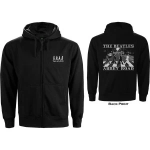Image of The Beatles - Abbey Road Unisex X-Large Zipped Hoodie - Black