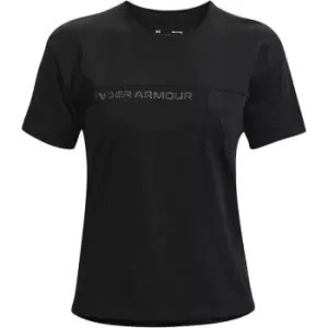 Image of Under Armour Pocket Graphic T Shirt Womens - Black