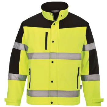 Image of Portwest S429YERS - sz S Two Tone Softshell Jacket (3L) - Yellow