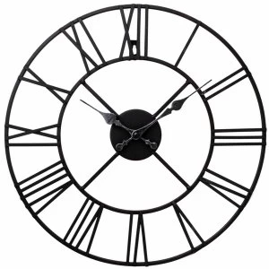 Image of Metal Clock, Roman Numeral 60cm