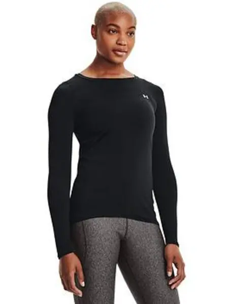 Image of Under Armour Women'S Training Heat Gear Armour Long Sleeve Top - Black