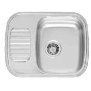 Image of Single Bowl Inset Stainless Steel Kitchen Sink - Reginox