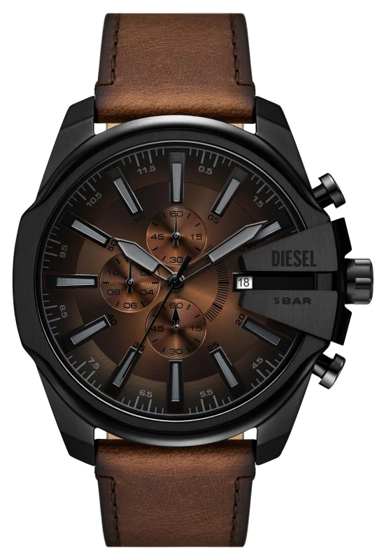 Image of Diesel DZ4692 Mega Chief Slim Chronograph (49mm) Brown Watch