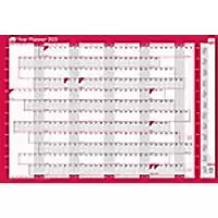 Image of SASCO Annual Planner Mounted 2024 Landscape Red English 91.5 x 61 cm
