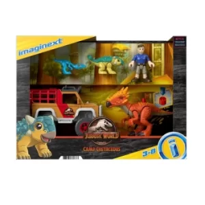 Image of Imaginext Jurassic World Cretaceous Dino Exploration Playset