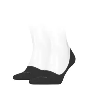 Image of Calvin Klein Klein Foot Invisible Socks 2 Pack Mens - Red