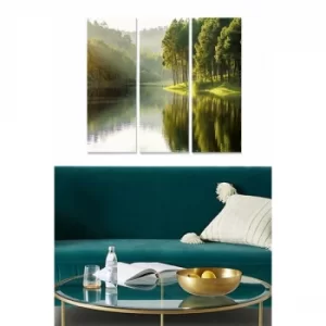 Image of MDF248037082 Multicolor Decorative MDF Painting (3 Pieces)