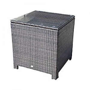 Image of Outsunny Rattan Side Table 01-0723 Brown