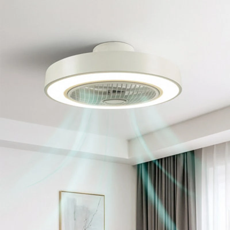 Image of Jack Stonehouse LED Ceiling Fan Light With Remote Control Adjustable Speed And Brightness In White
