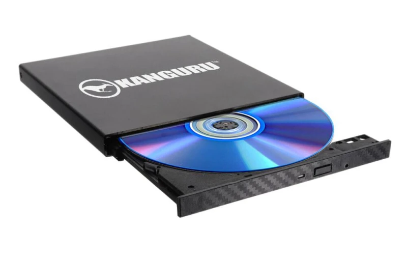 Image of iStorage iStorage Kanguru QS Slim DVDRW DVD Burner|Supports Burning DVDs up to 24x & CDs up to 48x|Burn up to 8.5GB with Dual Layer DVDs|Dual Format D