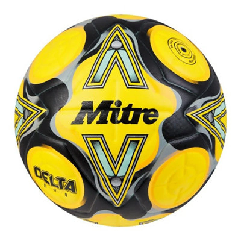 Image of Mitre Delta Evo 2024 Contrast Football Fluorescent Yellow (5)