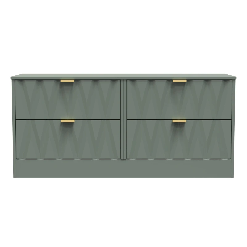 Image of Welcome Furniture Ready Assembled Las Vegas 4 Drawer Bed Box In Reed Green LVF036RGRG