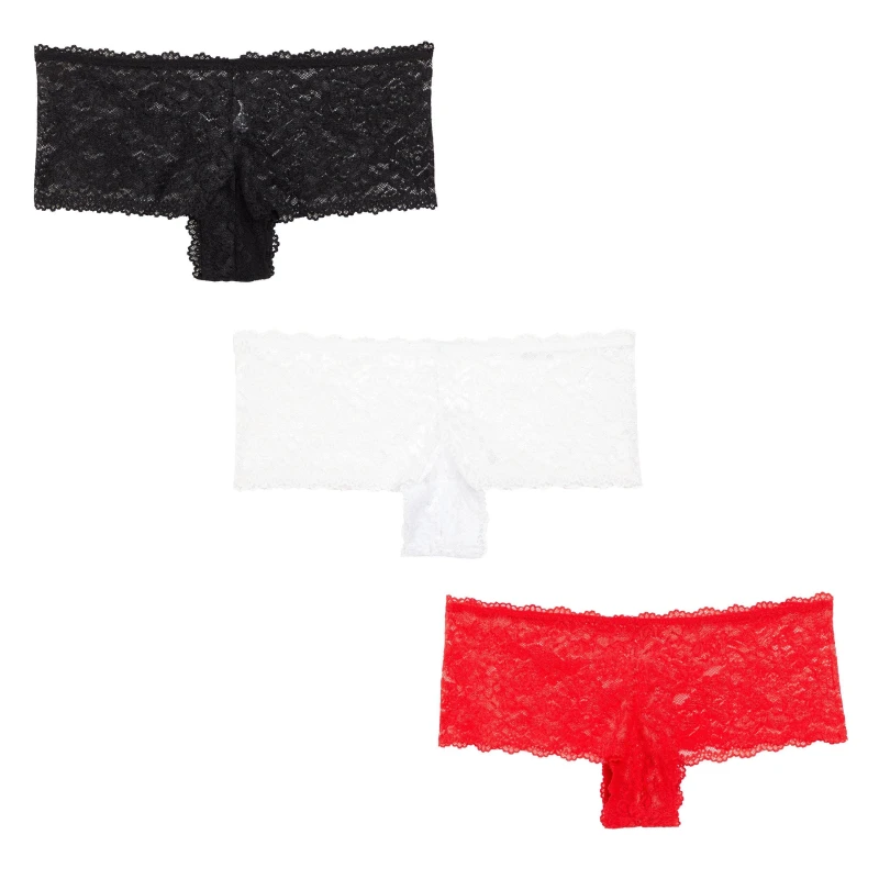 Image of Be You Pack Lace Shortie Briefs - Multi Multi 8