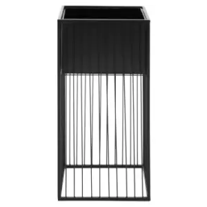 Image of Olivia's Amaris Square Floor Standing Planter Black
