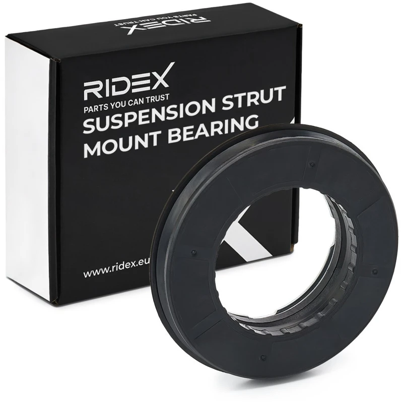 Image of RIDEX 1626F0063 Strut Bearing both sides Friction Bearing,suspension strut support mounting (1626)