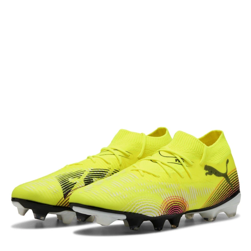 Image of Puma Future 8 Match Firm Ground Football Boots Yellow/Black male 6 (39)