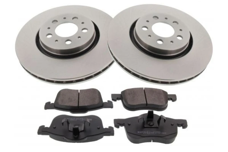 Image of MAPCO 47953 Brake disc and pads set Front Axle, Brake Disc Type: Vented, with anti-squeak plate Brake Set,disc brakes (3405)
