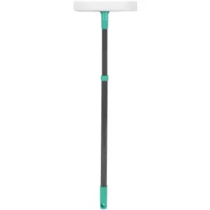 Image of JVL - Rubber Squeegee Sponge Window Cleaner with Extendable Pole, Turquoise
