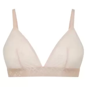 Image of TOMMY HILFIGER Sheer Monogram Bralette - Pink