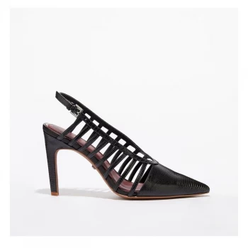 Image of Reiss Daphne Court Shoes - Black