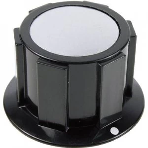 Image of Cliff FC1616 K1C Knob Blk Silver 6.35mm Screw Fix