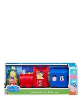 Image of Peppa Pig Miss Rabbits Train & Carriage, One Colour