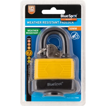 Image of 77008 50mm Weather Resistant Padlock - Bluespot